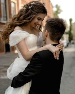 Slava wedding photographer, bride and groom